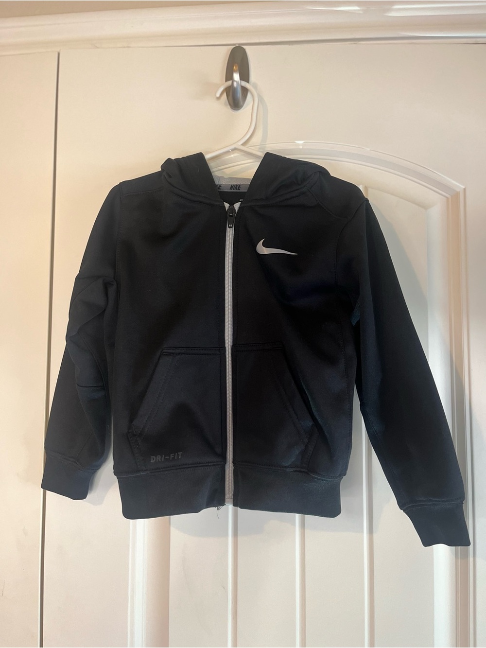 Nike Kids Black Dri-FIT Full-Zip Hoodie (2-3Y)